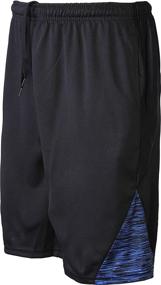 img 3 attached to 🏀 Men's Active Athletic Gym Shorts with Pockets - Quick-Dry Running Workout Training Basketball Shorts