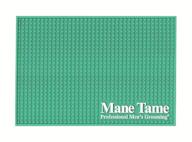 💇 mane tame barber station mat in teal: durable, sleek design for comfortable workstations! logo