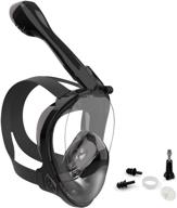 🤿 jwintee full face snorkel mask - diving mask for kids and adults with 180° panoramic view, camera mount, safe breathing, anti-leak & anti-fog logo