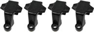 🚤 enhance your pontoon boat's safety with jsp manufacturing black plastic square rail fender adjuster hanger clip логотип