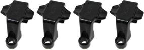 img 4 attached to 🚤 Enhance Your Pontoon Boat's Safety with JSP Manufacturing Black Plastic Square Rail Fender Adjuster Hanger Clip