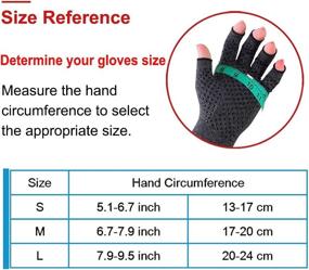 img 3 attached to Donfri Fingerless Compression Rheumatoid Osteoarthritis Outdoor Recreation