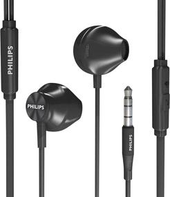 img 4 attached to PHILIPS Wired Earbuds with Microphone - Ergonomic Comfort-Fit in Ear Headphones with 🎧 Mic for Cell Phones, Earphones with Mic for Enhanced Bass and Clear Sound - Black