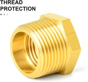 img 3 attached to Gasher 12PCS Brass Bushing Fitting