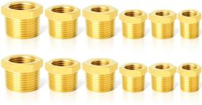 img 4 attached to Gasher 12PCS Brass Bushing Fitting