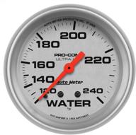 🌡️ high-performance monitoring: auto meter 4432 ultra-lite mechanical water temperature gauge logo