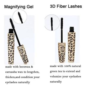 img 3 attached to 💄 EVERMARKET Lashes Mascara English Version (Gel & Fiber) Set - Brush on False Eyelashes (2 Sets, 4 tubes)