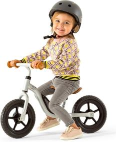 img 3 attached to 🚲 Chillafish Charlie Lightweight Toddler Balance Bike, Adorable Balance Trainer for 18-48 Months, Teach Biking with 10" inch Puncture-Proof Wheels, Adjustable Seat and Convenient Handle, Silver