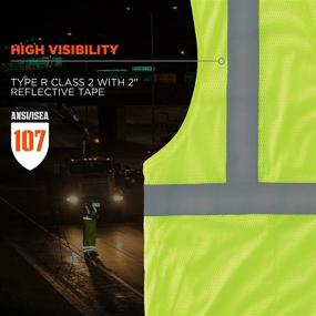 img 3 attached to Enhance Safety with Ergodyne GloWear 8210HL Visibility Reflective Gear