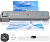 🔥 bonsen l3103 13 inches laminator: hot/cold lamination, 50 pouches, 4-in-1 with paper trimmer and corner rounder - perfect for home, school, and office use! logo