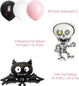 img 1 attached to Halloween Birthday Skeleton Balloons Decorations