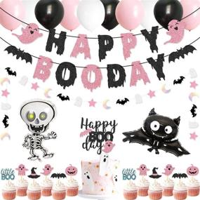 img 4 attached to Halloween Birthday Skeleton Balloons Decorations