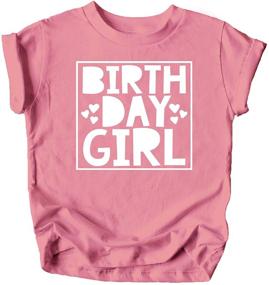 img 2 attached to Olive Loves Apple Birthday T Shirts Girls' Clothing for Tops, Tees & Blouses