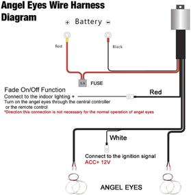 img 1 attached to ⭕️ Cotton Light SMD LED Angel Eyes Halo Rings - 6500K White Halos for E46 3 Series Non Projector Headlight (2X 146mm+2X 131mm)