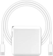 fazper compatible replacement power adapter 87w usb c for mac book pro and mac book air logo