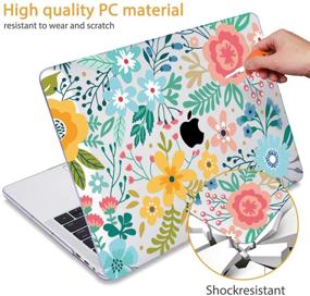 img 2 attached to 🌸 May Chen Hard Shell Case Screen Protector Keyboard Cover for MacBook Pro 13" A1706/A1708/A1989/A2159 - 2019/2018/2017/2016 Release (Garden Flowers)