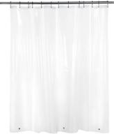 🚿 uigos clear plastic shower curtain liner 72" x 72" peva 3g with heavy magnets - lightweight bathroom curtain logo