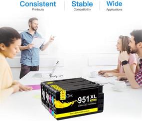 img 1 attached to 🖨️ LxTek Compatible Ink Cartridge Set for HP OfficeJet PRO 8600 8610 8620 8630 8100 8625 8615 276dw - 8 Pack (2 Black, 2 Cyan, 2 Magenta, 2 Yellow)