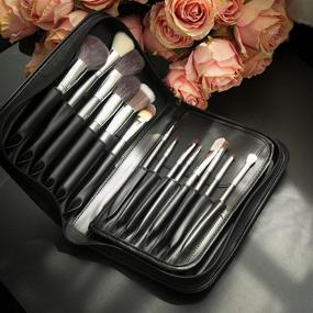 img 1 attached to 🎨 Ultimate Docolor 29Pcs Professional Makeup Brush Set: Synthetic Brushes for Perfect Powder, Foundation, Eye Shadow, Blending and Blush Application. Includes Portable PU Leather Case!