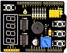 img 2 attached to KEYESTUDIO Multi-Purpose Shield V2: 4-Digit LED Display, Buttons & Buzzer for Arduino Mega Microcontroller, Electronic Programming Project