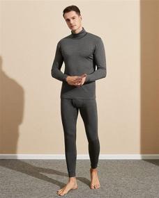 img 2 attached to 👕 LAPASA Men's Heatgen Long Sleeve Shirt - Cold Weather Heat Generating Baselayer - Crew & Turtle Neck Thermal Top (M84/M104)