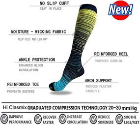 img 2 attached to 🧦 20-30mmhg Knee High Graduated Medical Compression Socks for Women and Men