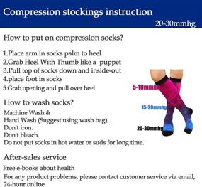 img 1 attached to 🧦 20-30mmhg Knee High Graduated Medical Compression Socks for Women and Men