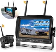 📷 douxury wireless backup camera system - ip69 waterproof, 170° wide view angle hd 1080p backup camera and 7" hd lcd monitor - ideal for truck, pickup, trailer, camper, bus, rv, and 5th wheel logo