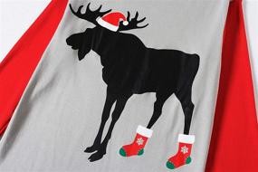 img 2 attached to Christmas Reindeer Matching Men's Clothing and Sleepwear Set for a Homely Holiday