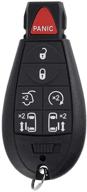 🔑 7-кнопочная замена автомобильного телеключа key fob для chrysler town & country, dodge grand caravan | бесключевой вход m3n5wy783x iyz-c01c (2008-2015) логотип