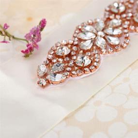 img 1 attached to 💎 Bridal Wedding Rhinestone Crystal Accessories for Women with Beaded Detailing