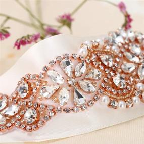 img 2 attached to 💎 Bridal Wedding Rhinestone Crystal Accessories for Women with Beaded Detailing