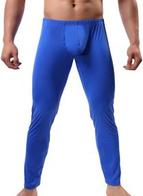img 2 attached to 👖 YOOBNG Men's Breathable Lightweight Sleepwear Bottoms for Sleep & Lounge - Enhance Comfort and Style!