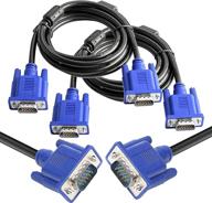 🔌 premium 15pin vga male cable pack for high-quality video transmission логотип