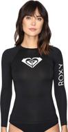 🌞 roxy women's whole hearted long sleeve upf 50 rashguard: optimal protection and style logo