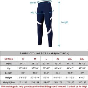 img 1 attached to 🚴 Santic Women's Bike Pants: 4D Padded Cycling Tights for Long Rides with Breathable & Quick Dry Fabric