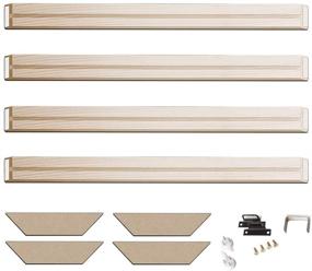 img 2 attached to 🖼️ ASENART Wooden Frame Kit for DIY Home Decor - Solid Stretcher Bars Picture Frames for Canvas Artwork & Wall Art (19.7" X 27.6")
