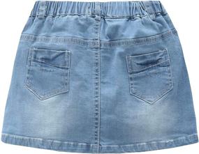 img 3 attached to 👧 GRANDWISH Girls' Solid Denim Skort in Sizes 2T-8T - Perfect for Stylish Comfort