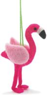 🦩 flamingo felt animal needle felting craft kit - 4'' x 6'' logo