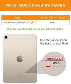 img 3 attached to Чехол DTTO для iPad Mini 6 2021 года с держателем для карандашей