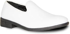 img 4 attached to 👞 VANGELO Vallo Oxford Lace Up and Loafer Slip On Formal Tuxedo Shoes with Ortholite Insole - Perfect for Prom, Wedding, and Big Kid Sizes from Toddler to Big Kid