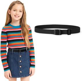 img 4 attached to 👖 JASGOOD Kids Nickel Free Belts: Adjustable Elastic Belts for Pants for Boys, Girls, and Toddlers - Find the Perfect Stretch Belt!