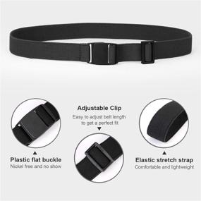 img 2 attached to 👖 JASGOOD Kids Nickel Free Belts: Adjustable Elastic Belts for Pants for Boys, Girls, and Toddlers - Find the Perfect Stretch Belt!