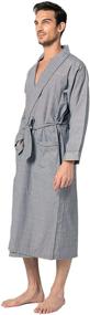 img 2 attached to Luxurious Lightweight Bathrobe in 🛀 Premium Cotton (Large/X-Large) - Enhanced SEO