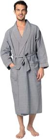 img 3 attached to Luxurious Lightweight Bathrobe in 🛀 Premium Cotton (Large/X-Large) - Enhanced SEO