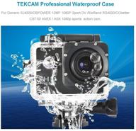 📸 professional waterproof case for akaso ek7000 ek5000/dbpower/prymax 4k/cooau/geekam/runme r2 sport action camera with wifi - tekcam logo