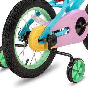 img 2 attached to 🚲 JOYSTAR Girls' Bike for Ages 2-7, 12-16", with Training Wheels, Coaster Brake, and Macarons Design – 85% Assembled