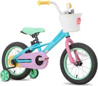 🚲 joystar girls' bike for ages 2-7, 12-16", with training wheels, coaster brake, and macarons design – 85% assembled logo