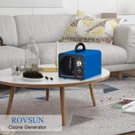 rovsun 10,000 mg/h industrial ozone generator: powerful o3 air purifier for home, rooms, hotels, and farms - eliminate odor, dust, smoke, and pollen logo