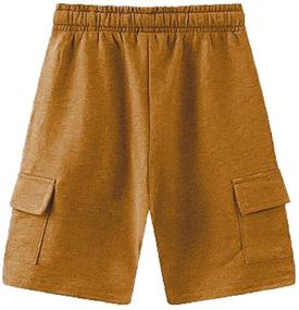 img 3 attached to 🩳 Cromoncent Elastic Lightweight Drawstring Pockets Shorts for Boys: Stylish and Comfortable Boys' Clothing